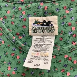 VTG Northern Reflections Cotton Floral Tee MEDIUM fits 36-38 bust